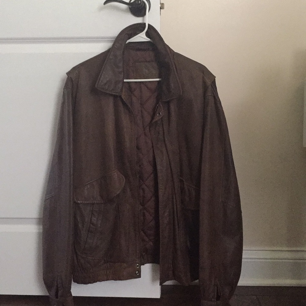 Genuine leather jacket.